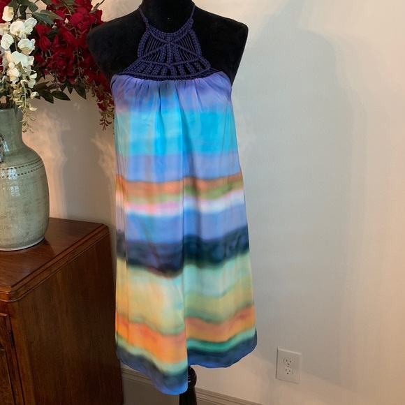 TRINA TURK  I  Amaia Summer Ombré Habotai Dress - Picture 3 of 8